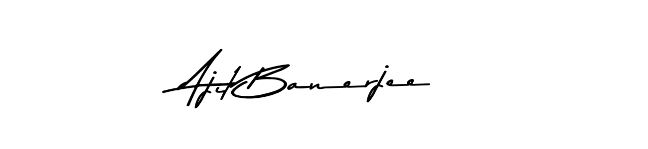 Design your own signature with our free online signature maker. With this signature software, you can create a handwritten (Asem Kandis PERSONAL USE) signature for name Ajit Banerjee. Ajit Banerjee signature style 9 images and pictures png