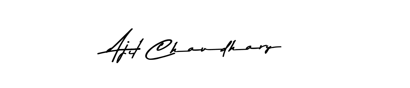 Design your own signature with our free online signature maker. With this signature software, you can create a handwritten (Asem Kandis PERSONAL USE) signature for name Ajit Chaudhary. Ajit Chaudhary signature style 9 images and pictures png