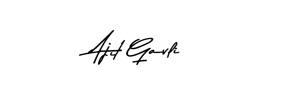 Use a signature maker to create a handwritten signature online. With this signature software, you can design (Asem Kandis PERSONAL USE) your own signature for name Ajit Gavli. Ajit Gavli signature style 9 images and pictures png