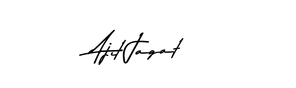 Use a signature maker to create a handwritten signature online. With this signature software, you can design (Asem Kandis PERSONAL USE) your own signature for name Ajit Jagat. Ajit Jagat signature style 9 images and pictures png