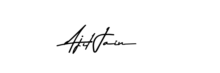 How to make Ajit Jain name signature. Use Asem Kandis PERSONAL USE style for creating short signs online. This is the latest handwritten sign. Ajit Jain signature style 9 images and pictures png