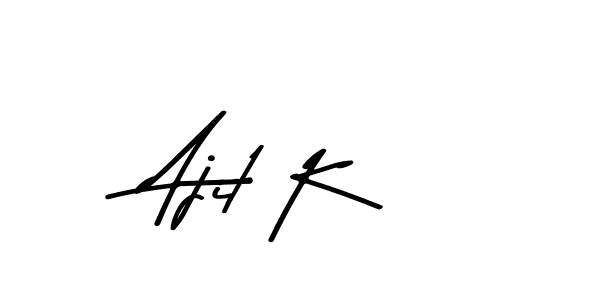 Design your own signature with our free online signature maker. With this signature software, you can create a handwritten (Asem Kandis PERSONAL USE) signature for name Ajit K. Ajit K signature style 9 images and pictures png