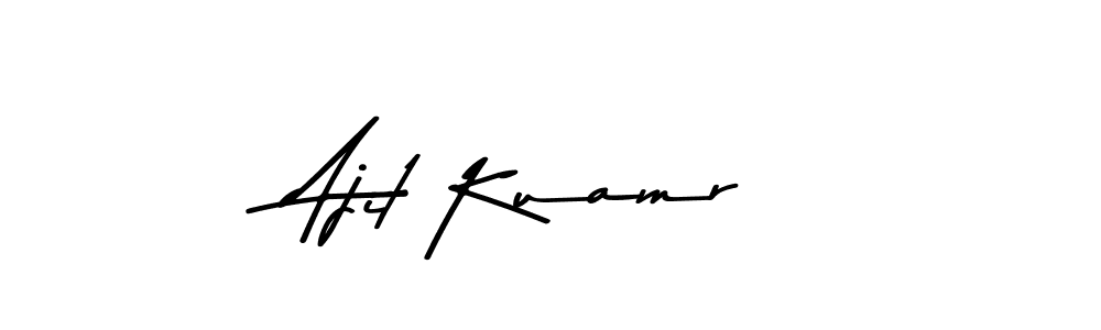 Design your own signature with our free online signature maker. With this signature software, you can create a handwritten (Asem Kandis PERSONAL USE) signature for name Ajit Kuamr. Ajit Kuamr signature style 9 images and pictures png