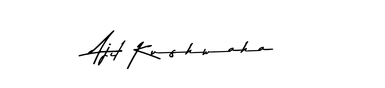 Ajit Kushwaha stylish signature style. Best Handwritten Sign (Asem Kandis PERSONAL USE) for my name. Handwritten Signature Collection Ideas for my name Ajit Kushwaha. Ajit Kushwaha signature style 9 images and pictures png