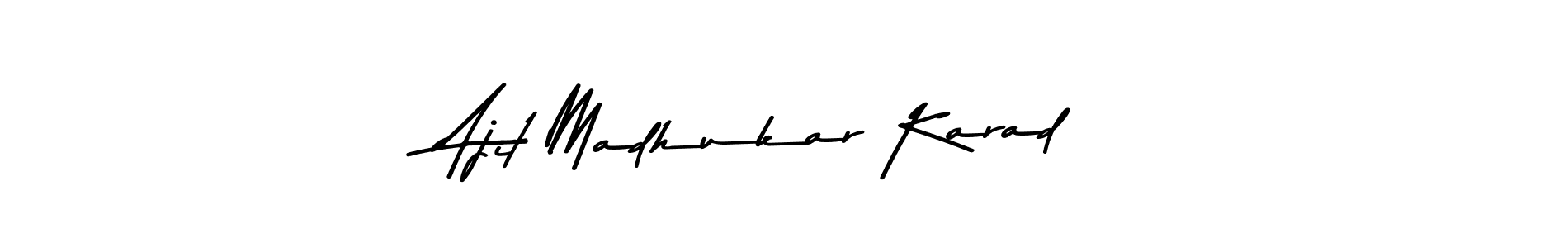 Use a signature maker to create a handwritten signature online. With this signature software, you can design (Asem Kandis PERSONAL USE) your own signature for name Ajit Madhukar Karad. Ajit Madhukar Karad signature style 9 images and pictures png