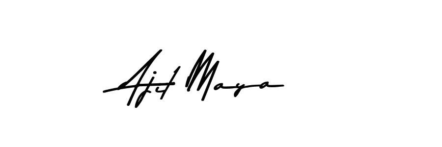 Make a beautiful signature design for name Ajit Maya. Use this online signature maker to create a handwritten signature for free. Ajit Maya signature style 9 images and pictures png