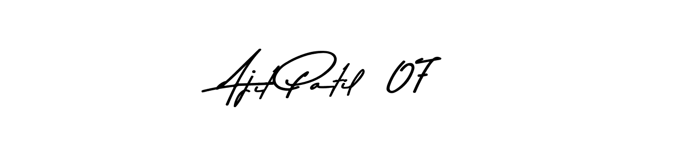 Design your own signature with our free online signature maker. With this signature software, you can create a handwritten (Asem Kandis PERSONAL USE) signature for name Ajit Patil  07. Ajit Patil  07 signature style 9 images and pictures png