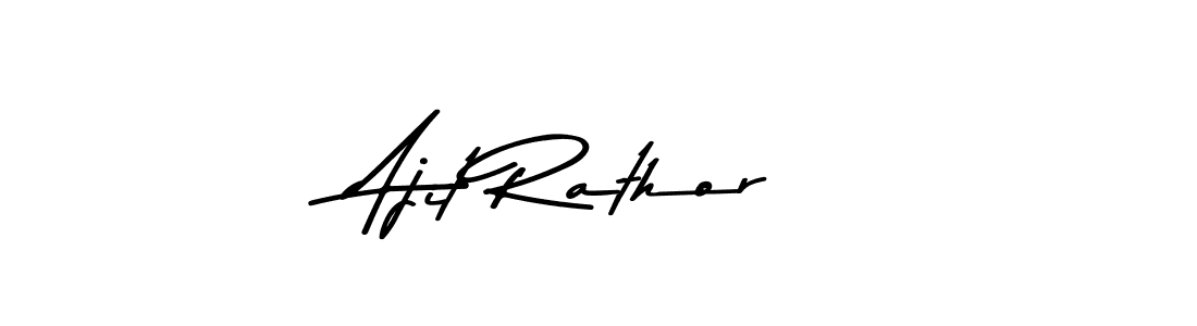 Create a beautiful signature design for name Ajit Rathor. With this signature (Asem Kandis PERSONAL USE) fonts, you can make a handwritten signature for free. Ajit Rathor signature style 9 images and pictures png