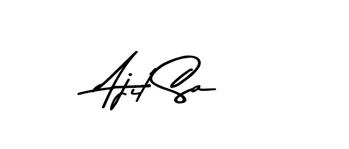 Make a beautiful signature design for name Ajit Sa. Use this online signature maker to create a handwritten signature for free. Ajit Sa signature style 9 images and pictures png