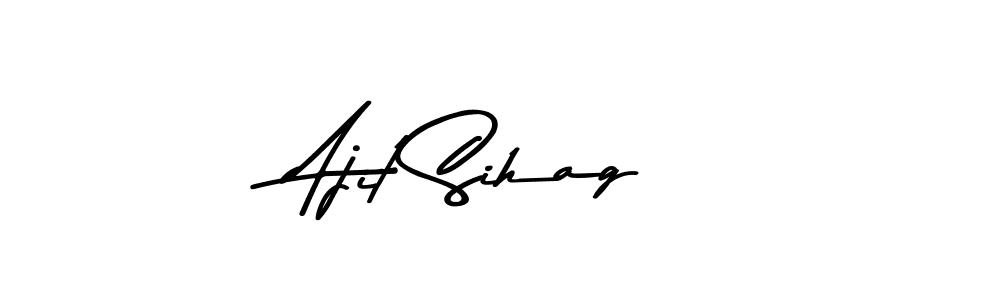 Ajit Sihag stylish signature style. Best Handwritten Sign (Asem Kandis PERSONAL USE) for my name. Handwritten Signature Collection Ideas for my name Ajit Sihag. Ajit Sihag signature style 9 images and pictures png