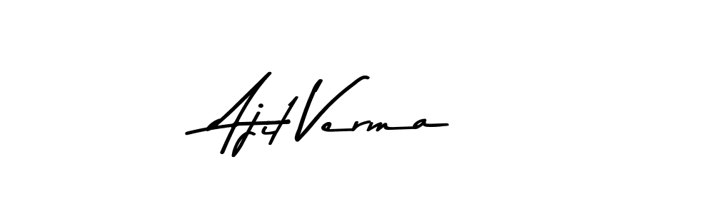 Design your own signature with our free online signature maker. With this signature software, you can create a handwritten (Asem Kandis PERSONAL USE) signature for name Ajit Verma. Ajit Verma signature style 9 images and pictures png