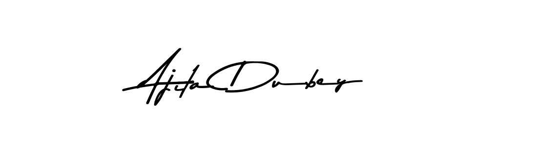 Make a beautiful signature design for name Ajita Dubey. With this signature (Asem Kandis PERSONAL USE) style, you can create a handwritten signature for free. Ajita Dubey signature style 9 images and pictures png