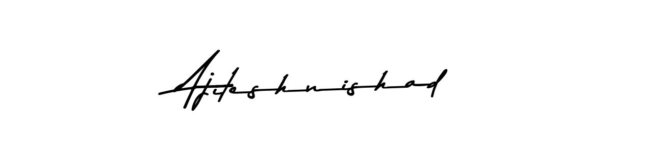 Also You can easily find your signature by using the search form. We will create Ajiteshnishad name handwritten signature images for you free of cost using Asem Kandis PERSONAL USE sign style. Ajiteshnishad signature style 9 images and pictures png