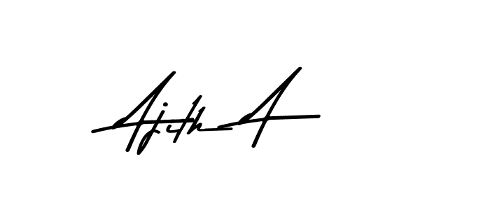 You can use this online signature creator to create a handwritten signature for the name Ajith A. This is the best online autograph maker. Ajith A signature style 9 images and pictures png