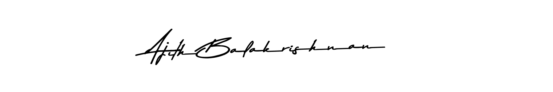 Create a beautiful signature design for name Ajith Balakrishnan. With this signature (Asem Kandis PERSONAL USE) fonts, you can make a handwritten signature for free. Ajith Balakrishnan signature style 9 images and pictures png