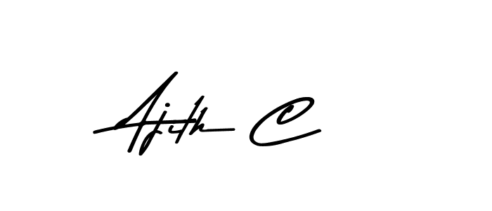 if you are searching for the best signature style for your name Ajith C. so please give up your signature search. here we have designed multiple signature styles  using Asem Kandis PERSONAL USE. Ajith C signature style 9 images and pictures png
