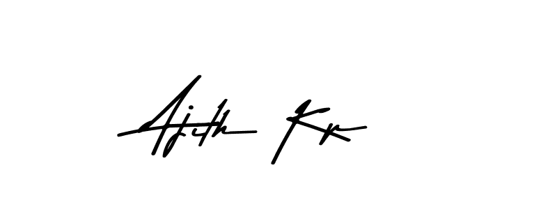 Use a signature maker to create a handwritten signature online. With this signature software, you can design (Asem Kandis PERSONAL USE) your own signature for name Ajith Kp. Ajith Kp signature style 9 images and pictures png