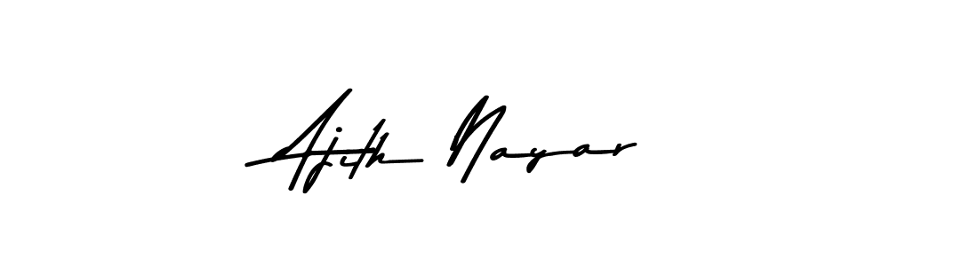 Ajith Nayar stylish signature style. Best Handwritten Sign (Asem Kandis PERSONAL USE) for my name. Handwritten Signature Collection Ideas for my name Ajith Nayar. Ajith Nayar signature style 9 images and pictures png