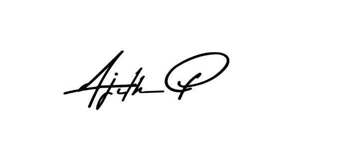 Ajith P stylish signature style. Best Handwritten Sign (Asem Kandis PERSONAL USE) for my name. Handwritten Signature Collection Ideas for my name Ajith P. Ajith P signature style 9 images and pictures png