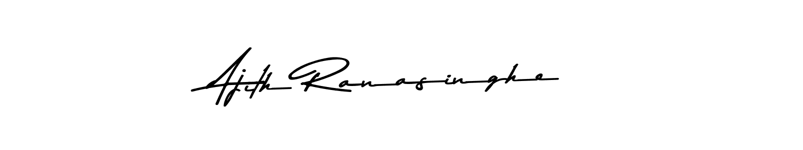 Make a beautiful signature design for name Ajith Ranasinghe. With this signature (Asem Kandis PERSONAL USE) style, you can create a handwritten signature for free. Ajith Ranasinghe signature style 9 images and pictures png