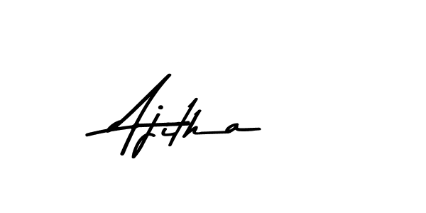 Create a beautiful signature design for name Ajitha. With this signature (Asem Kandis PERSONAL USE) fonts, you can make a handwritten signature for free. Ajitha signature style 9 images and pictures png