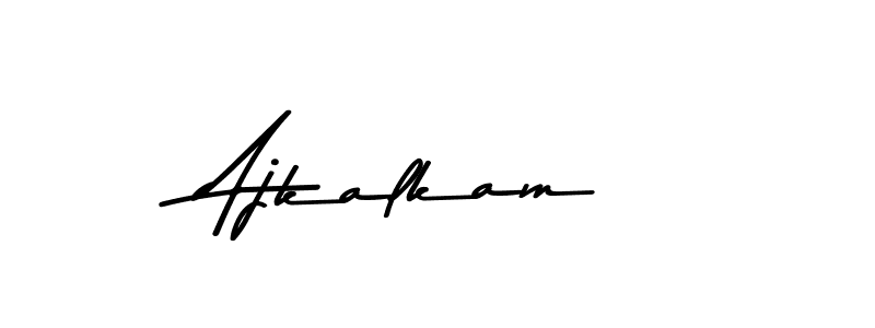 Use a signature maker to create a handwritten signature online. With this signature software, you can design (Asem Kandis PERSONAL USE) your own signature for name Ajkalkam. Ajkalkam signature style 9 images and pictures png