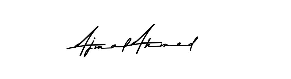 How to make Ajmal Ahmed name signature. Use Asem Kandis PERSONAL USE style for creating short signs online. This is the latest handwritten sign. Ajmal Ahmed signature style 9 images and pictures png