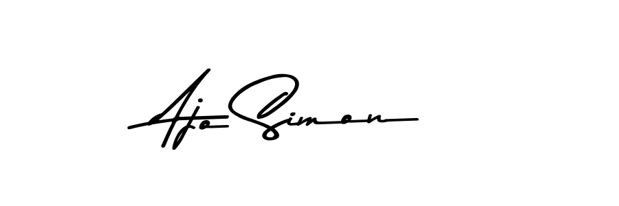 if you are searching for the best signature style for your name Ajo Simon. so please give up your signature search. here we have designed multiple signature styles  using Asem Kandis PERSONAL USE. Ajo Simon signature style 9 images and pictures png