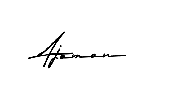 Use a signature maker to create a handwritten signature online. With this signature software, you can design (Asem Kandis PERSONAL USE) your own signature for name Ajomon. Ajomon signature style 9 images and pictures png