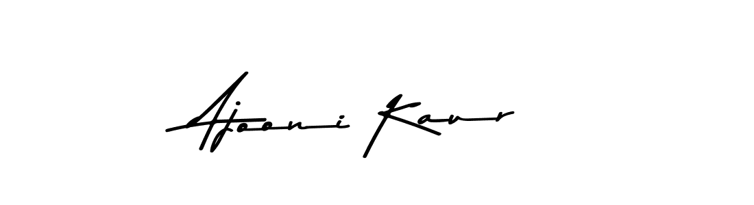 Ajooni Kaur stylish signature style. Best Handwritten Sign (Asem Kandis PERSONAL USE) for my name. Handwritten Signature Collection Ideas for my name Ajooni Kaur. Ajooni Kaur signature style 9 images and pictures png