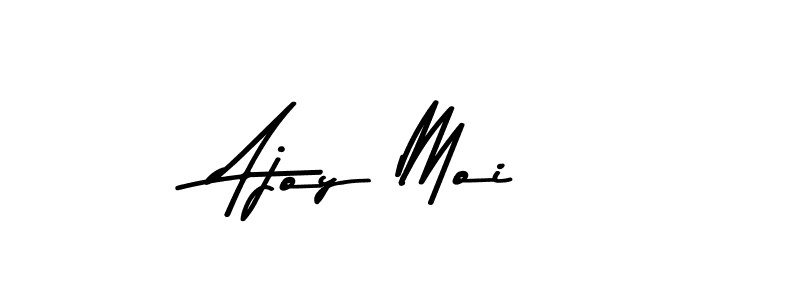 How to make Ajoy Moi name signature. Use Asem Kandis PERSONAL USE style for creating short signs online. This is the latest handwritten sign. Ajoy Moi signature style 9 images and pictures png