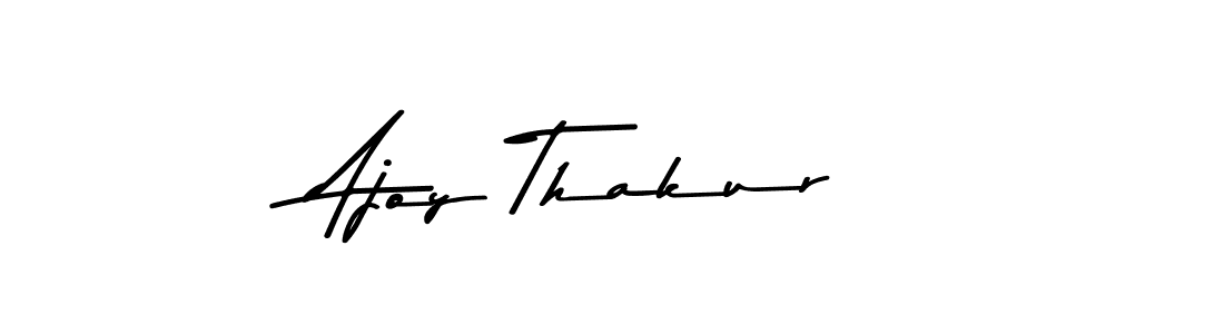 This is the best signature style for the Ajoy Thakur name. Also you like these signature font (Asem Kandis PERSONAL USE). Mix name signature. Ajoy Thakur signature style 9 images and pictures png