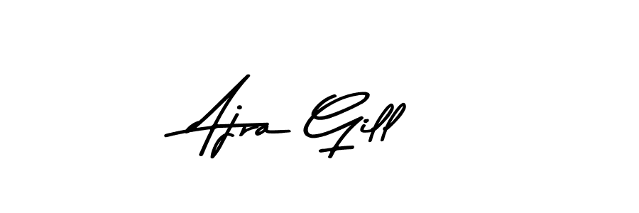 Make a beautiful signature design for name Ajra Gill. Use this online signature maker to create a handwritten signature for free. Ajra Gill signature style 9 images and pictures png