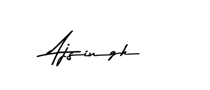 Create a beautiful signature design for name Ajsingh. With this signature (Asem Kandis PERSONAL USE) fonts, you can make a handwritten signature for free. Ajsingh signature style 9 images and pictures png