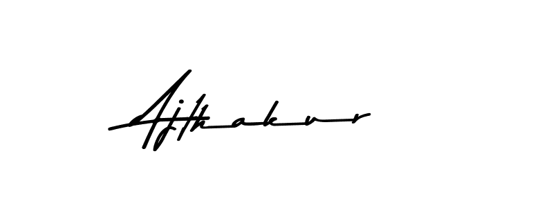 Similarly Asem Kandis PERSONAL USE is the best handwritten signature design. Signature creator online .You can use it as an online autograph creator for name Ajthakur. Ajthakur signature style 9 images and pictures png