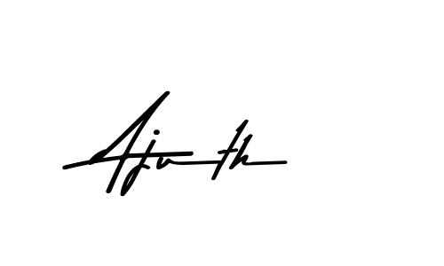 Create a beautiful signature design for name Ajuth. With this signature (Asem Kandis PERSONAL USE) fonts, you can make a handwritten signature for free. Ajuth signature style 9 images and pictures png