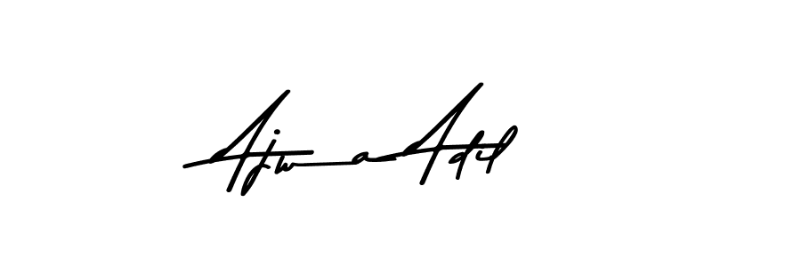 You should practise on your own different ways (Asem Kandis PERSONAL USE) to write your name (Ajwa Adil) in signature. don't let someone else do it for you. Ajwa Adil signature style 9 images and pictures png