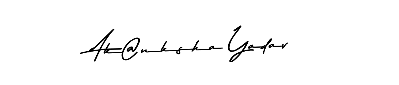 Use a signature maker to create a handwritten signature online. With this signature software, you can design (Asem Kandis PERSONAL USE) your own signature for name Ak@nksha Yadav. Ak@nksha Yadav signature style 9 images and pictures png