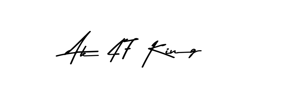 Make a beautiful signature design for name Ak 47 King. With this signature (Asem Kandis PERSONAL USE) style, you can create a handwritten signature for free. Ak 47 King signature style 9 images and pictures png