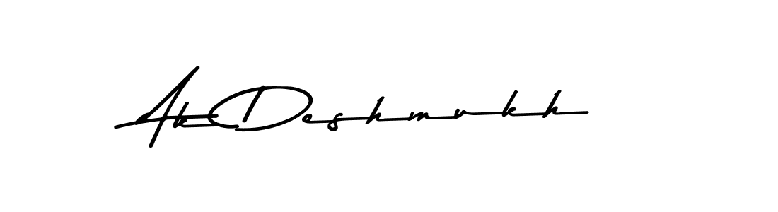 You can use this online signature creator to create a handwritten signature for the name Ak Deshmukh. This is the best online autograph maker. Ak Deshmukh signature style 9 images and pictures png