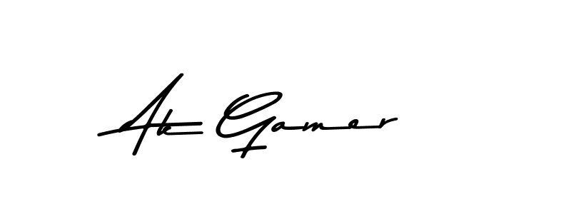 Similarly Asem Kandis PERSONAL USE is the best handwritten signature design. Signature creator online .You can use it as an online autograph creator for name Ak Gamer. Ak Gamer signature style 9 images and pictures png