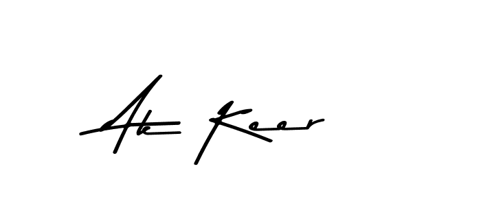 Design your own signature with our free online signature maker. With this signature software, you can create a handwritten (Asem Kandis PERSONAL USE) signature for name Ak Keer. Ak Keer signature style 9 images and pictures png