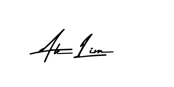 Design your own signature with our free online signature maker. With this signature software, you can create a handwritten (Asem Kandis PERSONAL USE) signature for name Ak Lim. Ak Lim signature style 9 images and pictures png