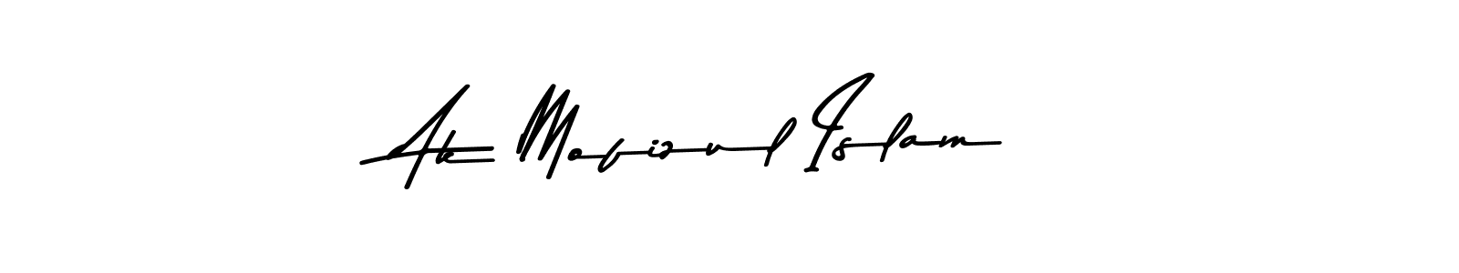 Create a beautiful signature design for name Ak Mofizul Islam. With this signature (Asem Kandis PERSONAL USE) fonts, you can make a handwritten signature for free. Ak Mofizul Islam signature style 9 images and pictures png