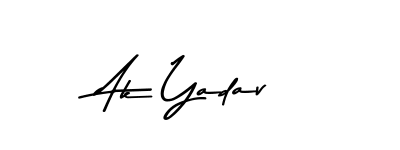 Create a beautiful signature design for name Ak Yadav. With this signature (Asem Kandis PERSONAL USE) fonts, you can make a handwritten signature for free. Ak Yadav signature style 9 images and pictures png
