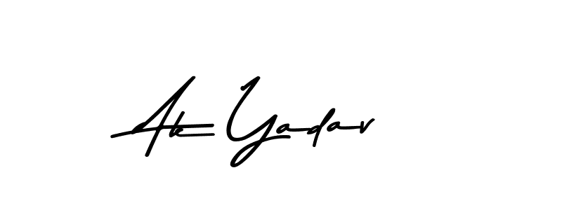Make a beautiful signature design for name Ak Yadav. With this signature (Asem Kandis PERSONAL USE) style, you can create a handwritten signature for free. Ak Yadav signature style 9 images and pictures png
