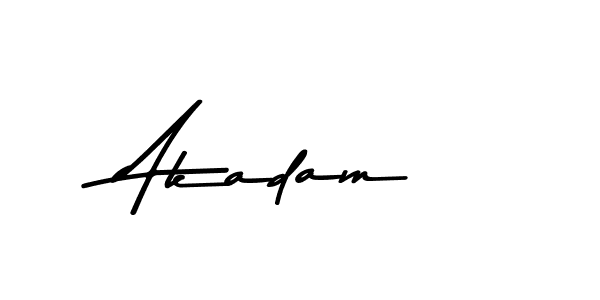 Akadam stylish signature style. Best Handwritten Sign (Asem Kandis PERSONAL USE) for my name. Handwritten Signature Collection Ideas for my name Akadam. Akadam signature style 9 images and pictures png