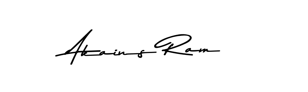 Design your own signature with our free online signature maker. With this signature software, you can create a handwritten (Asem Kandis PERSONAL USE) signature for name Akains Ram. Akains Ram signature style 9 images and pictures png