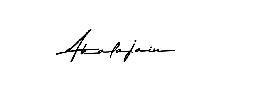 Use a signature maker to create a handwritten signature online. With this signature software, you can design (Asem Kandis PERSONAL USE) your own signature for name Akalajain. Akalajain signature style 9 images and pictures png