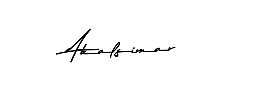 Use a signature maker to create a handwritten signature online. With this signature software, you can design (Asem Kandis PERSONAL USE) your own signature for name Akalsimar. Akalsimar signature style 9 images and pictures png